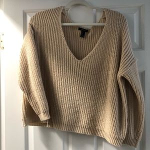 Forever 21 tan sweater